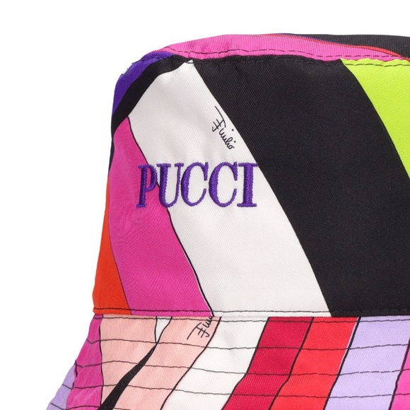 EMILIO PUCCI REVERSIBLE SILK BUCKET HAT - Picture 4 of 6